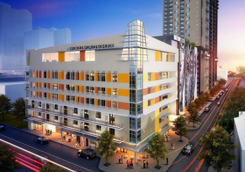 Brickell World School: Architectural Coating & Refinish